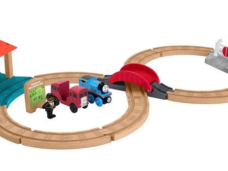 Thomas & Friends Wood Racing Figure-8 Set with Thomas & Bertie the Bus on Sale