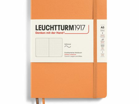 Muistikirja A5 Leuchtturm1917 Soft Dotted Apricot, pehmeäkantinen pistesivut Online Sale