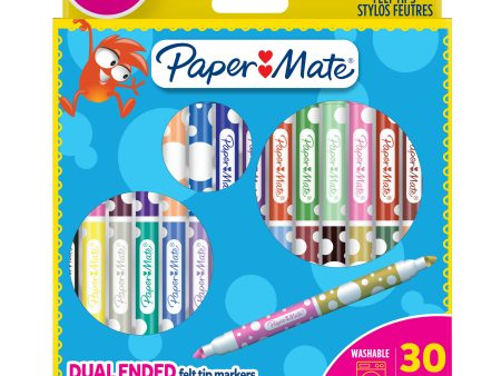 Huopakynä 15 kpl kaksiväriset Paper Mate Kids For Cheap